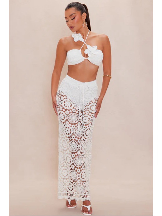 Fiji Crochet Skirt Set Nwt